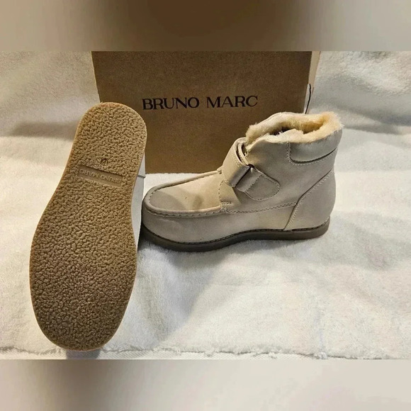 Bruno Marc light tan 12c fur girl boots - Picture 11 of 15